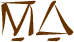 Glyph of the word 'aeiu'.