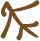 Glyph of the word 'ki'o'.