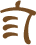 Glyph of the word 'mi'e'.