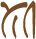 Glyph of the word 'uitipo'.