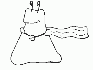 For the Mighty Schwa! The SLUG mascot circa 2003.