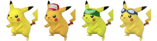 Pika the pilot! Pikachu wearing different little hats!